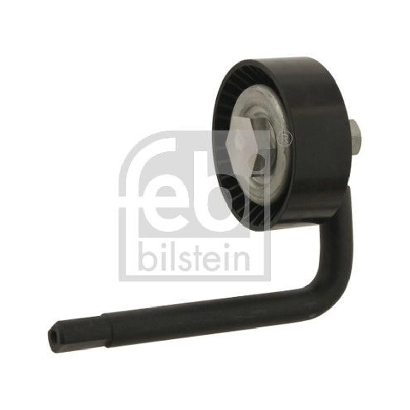 Febi V-Ribbed Belt Tensioner Pulley 70mm OD Wide Metal 30116