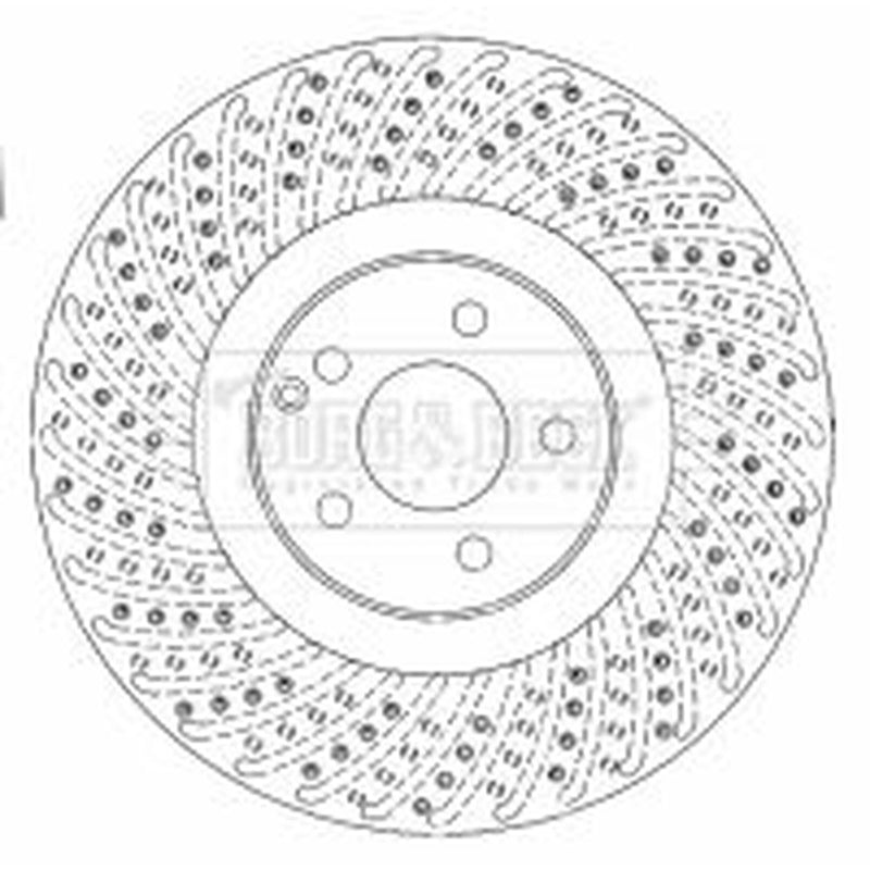 Borg & Beck 2 x / Front Brake Discs BBD5779S