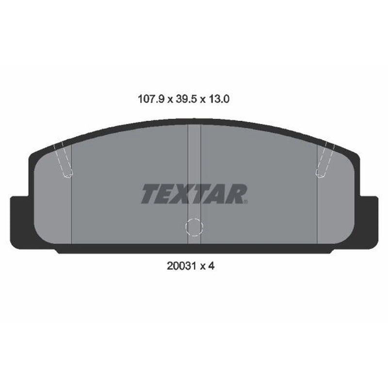 Textar Rear Brake Pad Set 2003101