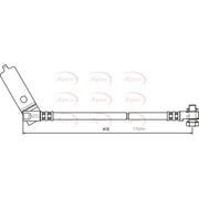 Apec Brake Hydraulic Hose Line Front Left HOS3725