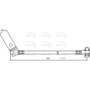 Apec Brake Hydraulic Hose Line Front Left HOS3725