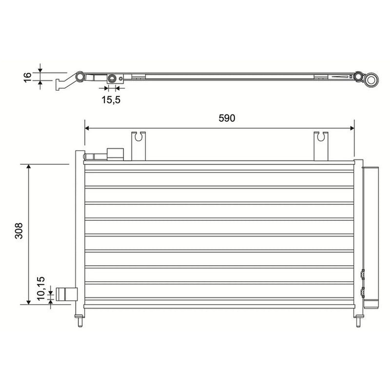 Valeo Air Conditioning Condenser 822555