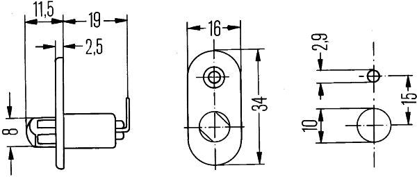 Hella 6ZF 004 365-011 Switch, door contact
