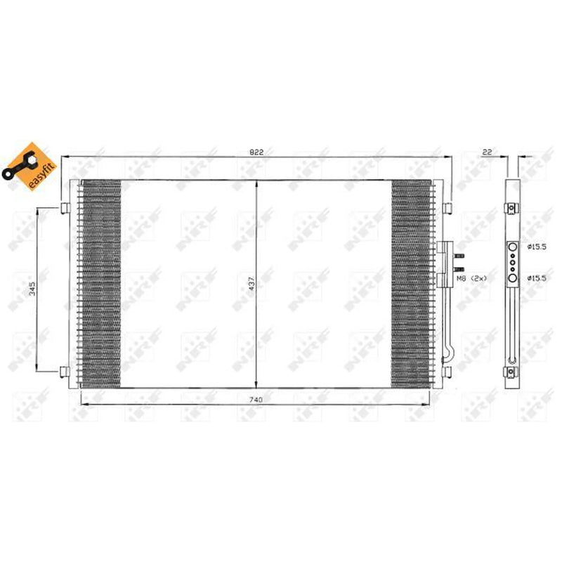 NRF Air Conditioning Condenser 35383