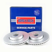 Borg & Beck 2 x Vented Front Brake Discs BBD4456