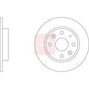 Apec 2 x Solid Rear Brake Discs DSK304
