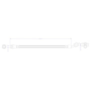 Juratek Brake Hydraulic Hose Line Rear Left JBH1412L