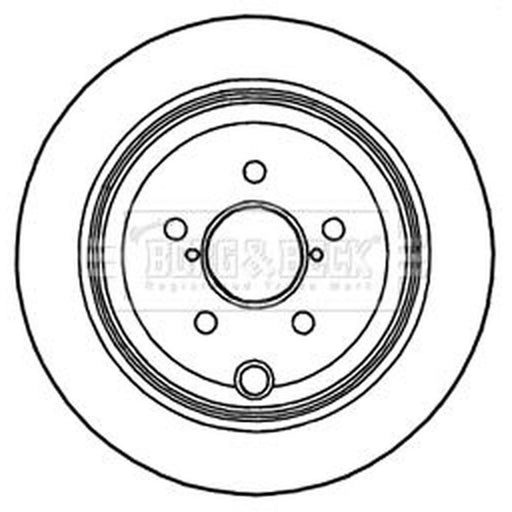Borg & Beck 2 x Solid Rear Brake Discs BBD4756