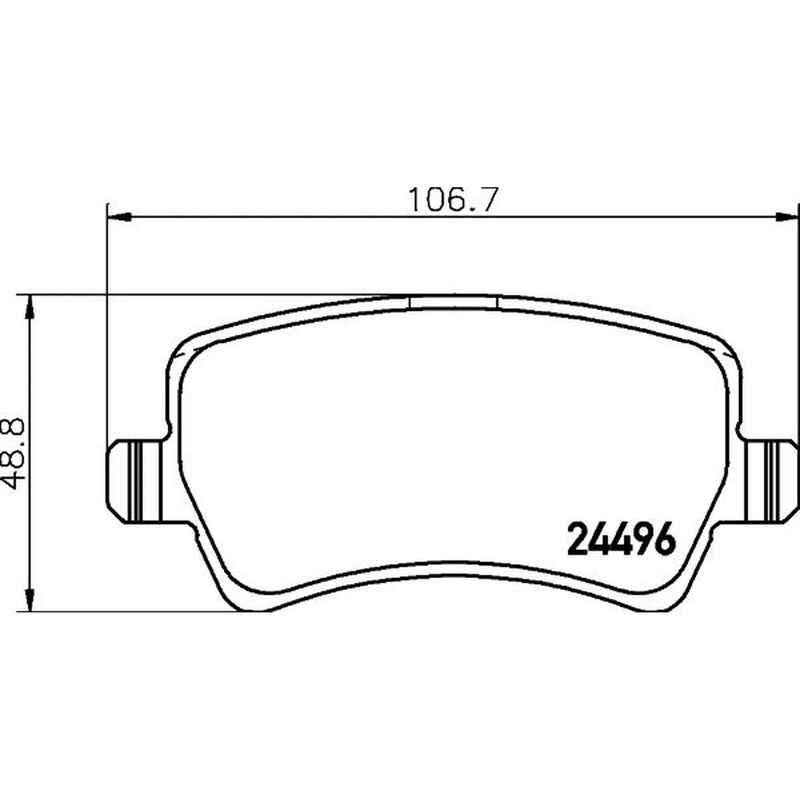Mintex Rear Brake Pad Set MDB2863
