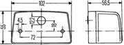 Hella 2KA 998 523-017 Licence Plate Light