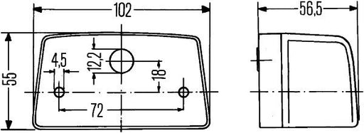 Hella 2KA 998 523-007 Licence Plate Light