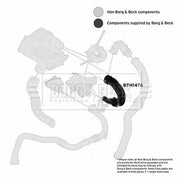 Borg & Beck Air Filter Intake Hose Plastic BTH1476