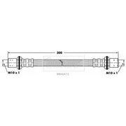 Borg & Beck Brake Hydraulic Hose Line Front Left BBH6472