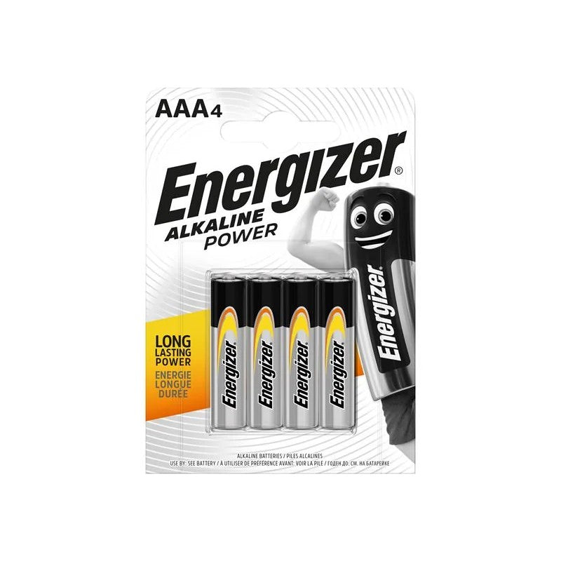 Energizer® AAA Cell Alkaline Power Batteries (Pack 4) - S8993