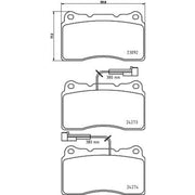 Mintex Front Brake Pad Set MDB2674
