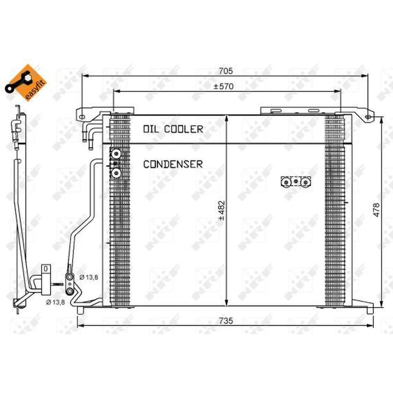NRF Air Conditioning Condenser 35578