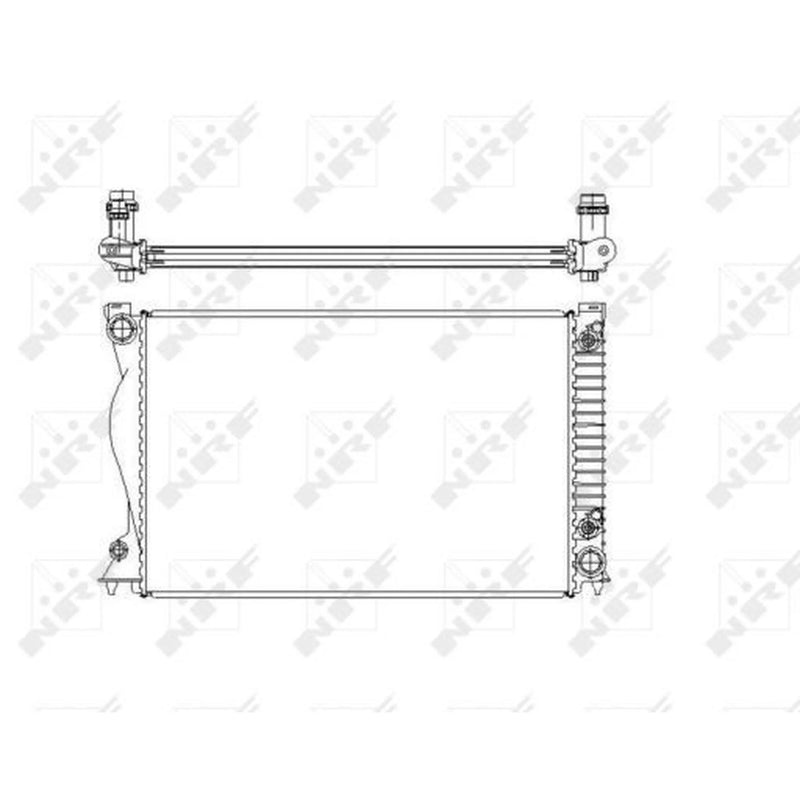 NRF Engine Radiator Rear 58220