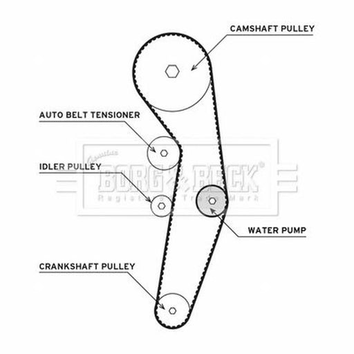 Borg & Beck Timing Belt & Water Pump Kit BTW1001