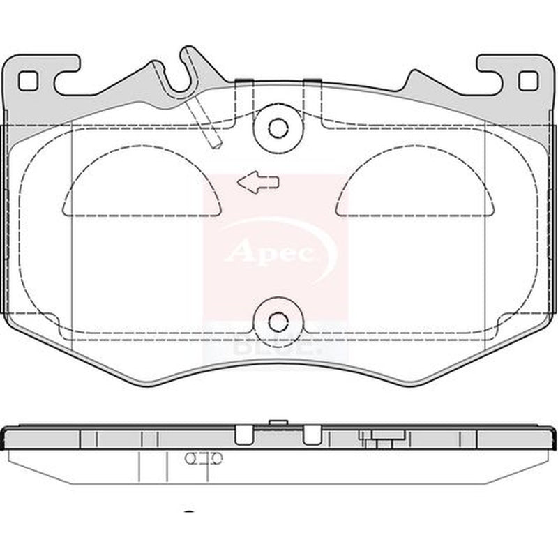 Apec Front Brake Pad Set PD3975