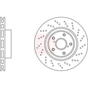 Apec 2 x Vented Rear Brake Discs DSK3526