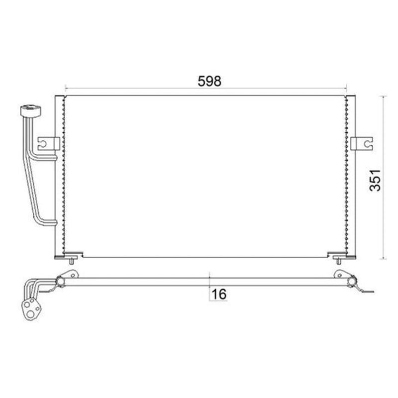 Mahle Air Conditioning Condenser AC 193 000S