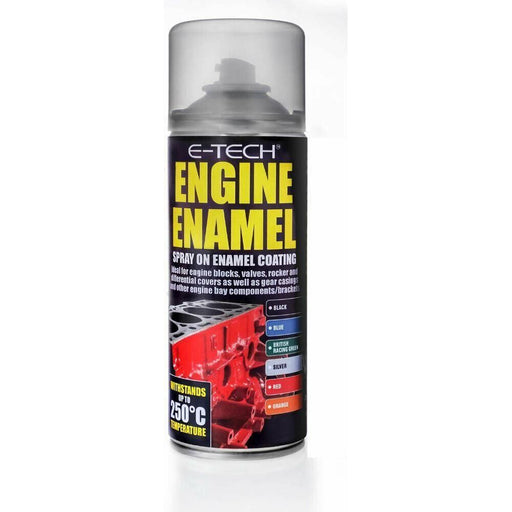 E-Tech Red Engine Enamel Spray On 400ml Heat Resistant High Temp Paint E-Tech  - Town Parts