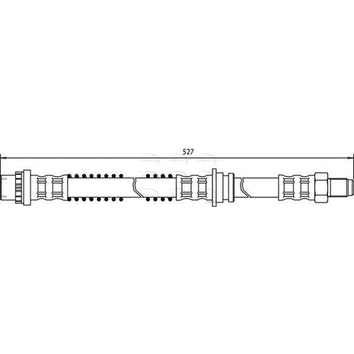 Apec Brake Hydraulic Hose Line Rear HOS3305