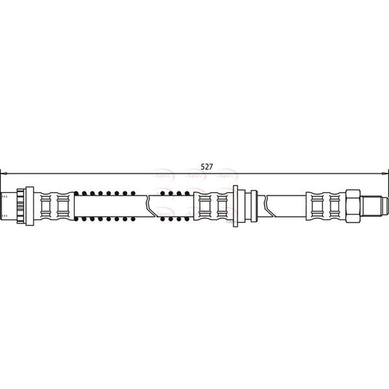 Apec Brake Hydraulic Hose Line Rear HOS3305