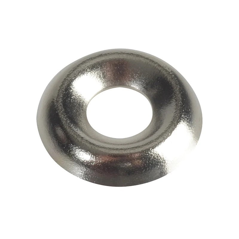 ForgeFix Screw Cup Washer Nickle Plated No.8 ForgePack 20 - FPSCW8N