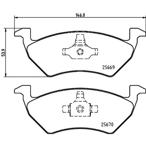 Mintex Brake Pad Set MDB3434