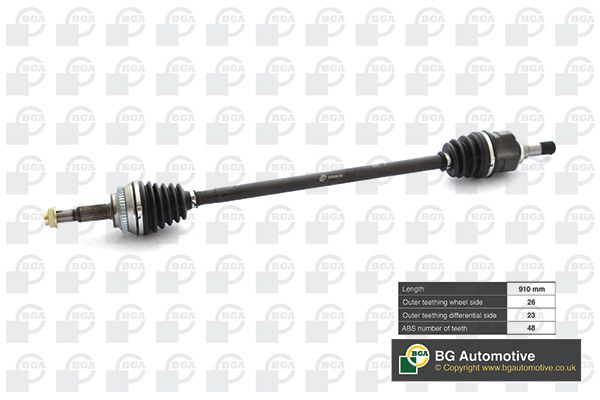 BGA CV Drive Shaft Driveshaft Front Right