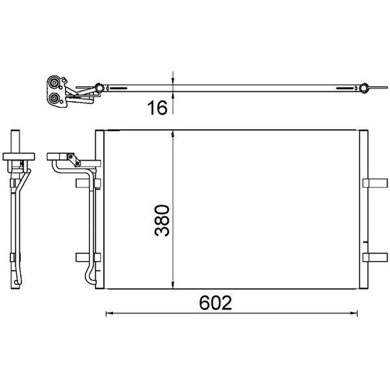 Mahle Air Conditioning Condenser AC 725 000S