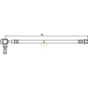 NAPA Brake Hydraulic Hose Line Rear NBH1007