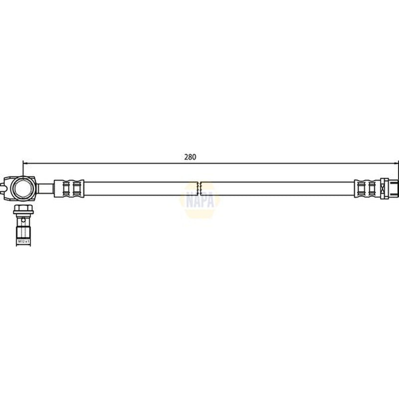 NAPA Brake Hydraulic Hose Line Rear NBH1007