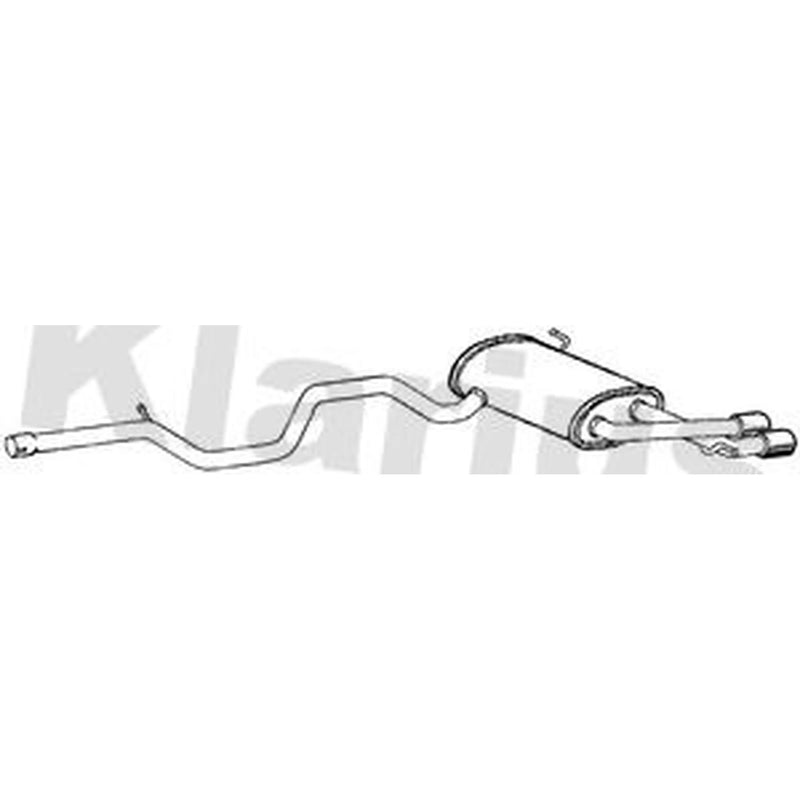 Klarius Box With Tail Pipe Rear VW1575M
