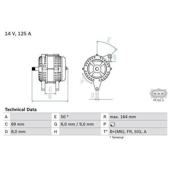 Bosch Reman Alternator 4918 0986049181 Bosch  - Town Parts