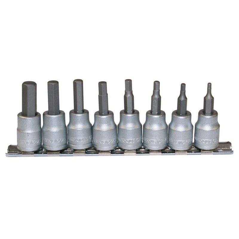 Teng Tools Sockets & Accessories Set M3811 3/8" Drive AF Hex