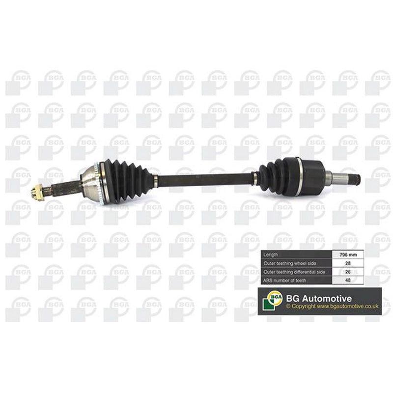 BGA CV Drive Shaft Driveshaft Front Left DS2320LA