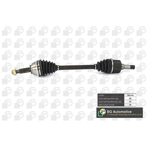 BGA CV Drive Shaft Driveshaft Front Left DS2320LA