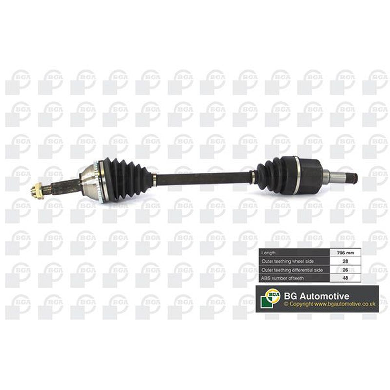 BGA CV Drive Shaft Driveshaft Front Left DS2320LA
