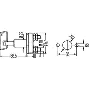 Hella Battery Master Switch 6EK 002 843-003