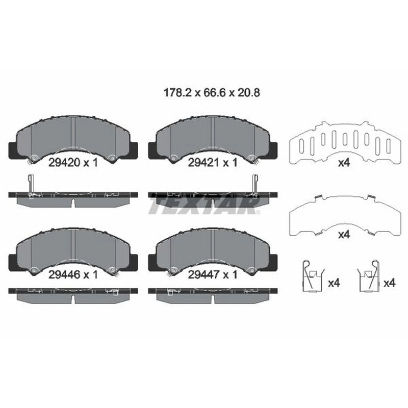 Textar Rear Brake Pad Set 2942001