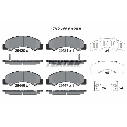 Textar Rear Brake Pad Set 2942001