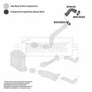 Borg & Beck Intercooler Turbo Charge Air Hose BTH1141