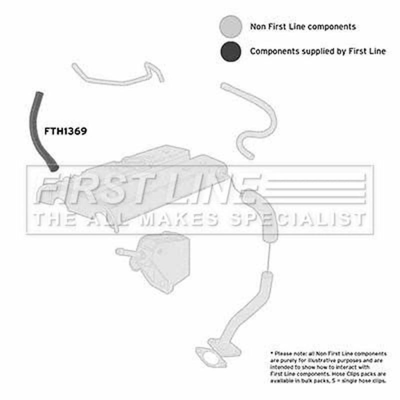 First Line Intercooler Turbo Charge Air Hose FTH1369