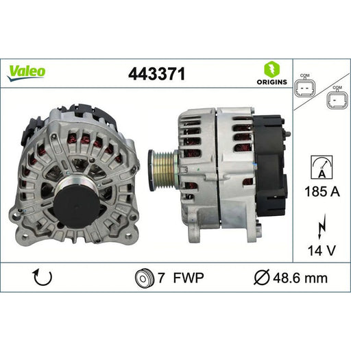 Valeo Car Alternator 12V 443371