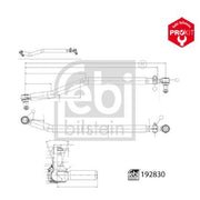 Febi Centre Rod Assembly Front 192830
