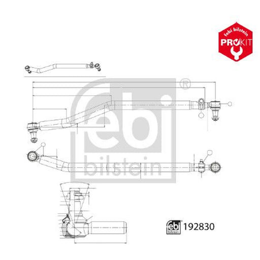Febi Centre Rod Assembly Front 192830
