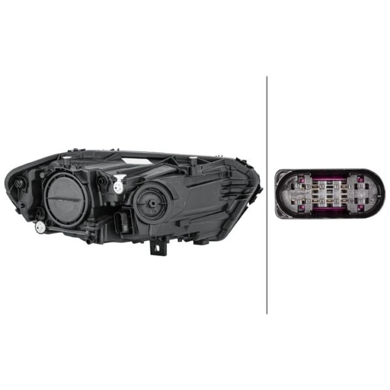 Hella Headlight Headlamp H7/H7 Left 1LG 015 091-031