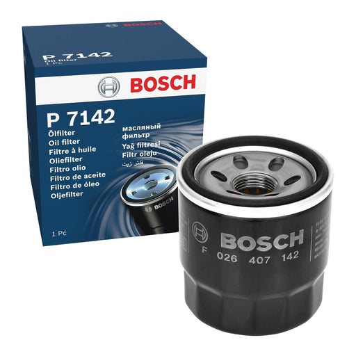 Genuine Bosch Car Oil Filter P7142 Fits Hyundai I10 - 1.0 - 13- F026407142 Bosch  - Town Parts